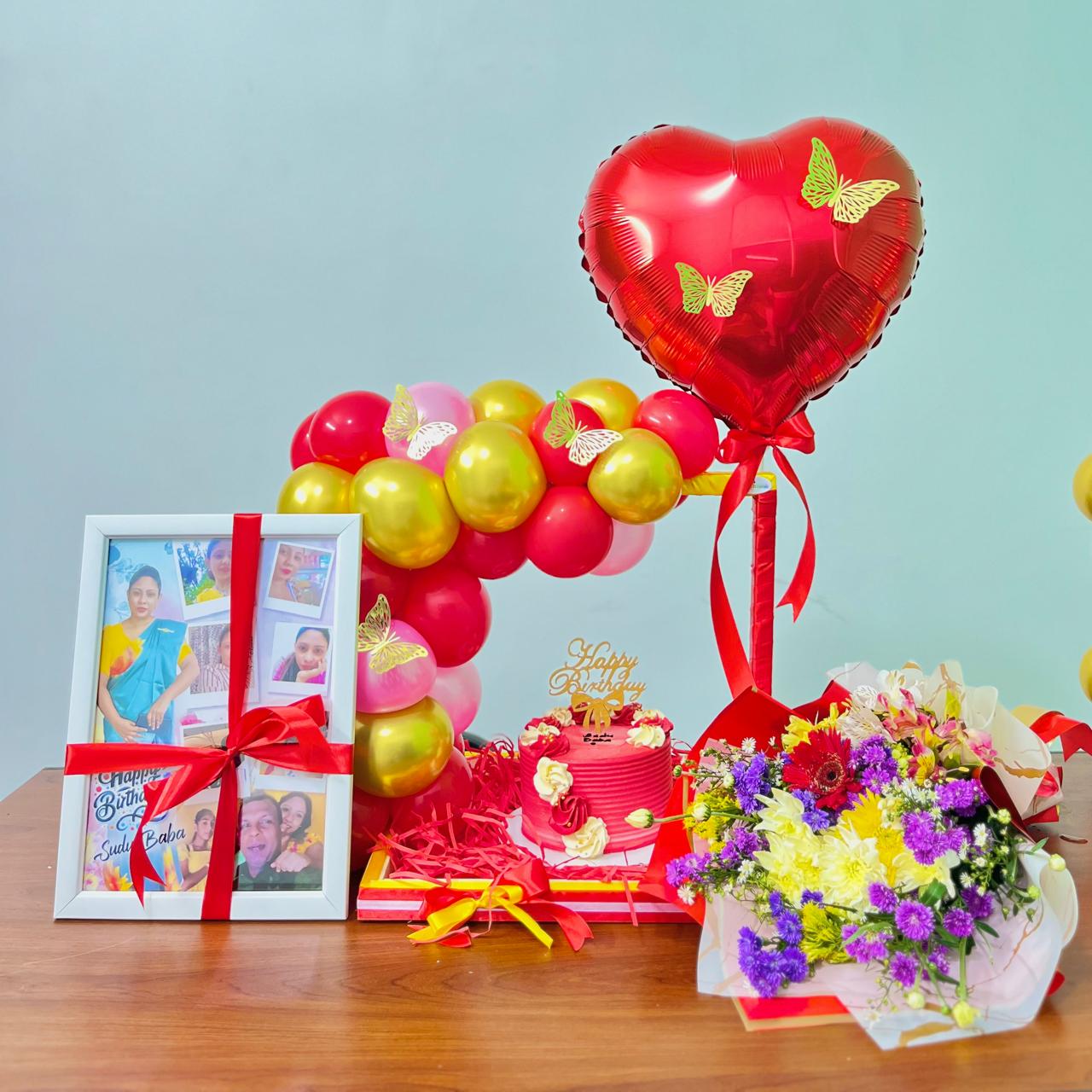 Blossoms & Balloons Birthday Delight Hamper